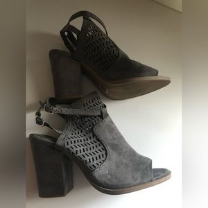 Ladies open toed sandal boots